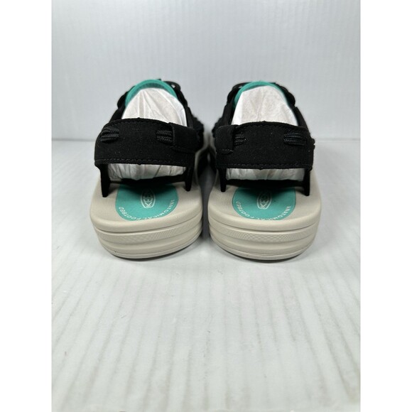 Size 10 Keen Uneek Black Tan Bright Aqua Mens Sport Sandals Shoes NEW main image 5